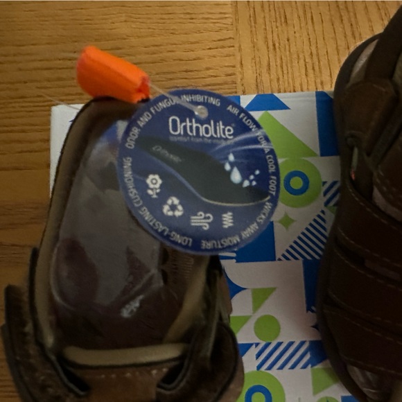 NIB Step and Stride Cromar P Sandals Size 3 Baby/Toddler BROWN - Picture 3 of 6